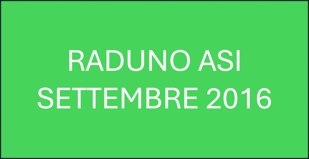 Raduno ASI, Torino 18 settembre 2016